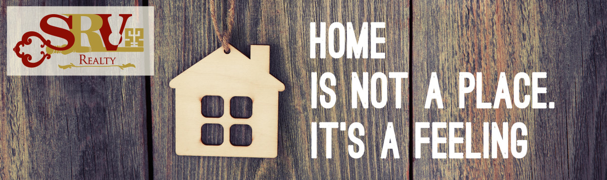 A sign states: Home is not a place. It's a feeling