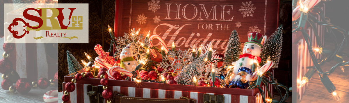 This box of ornaments shows there's no place like Home for the Holidays!